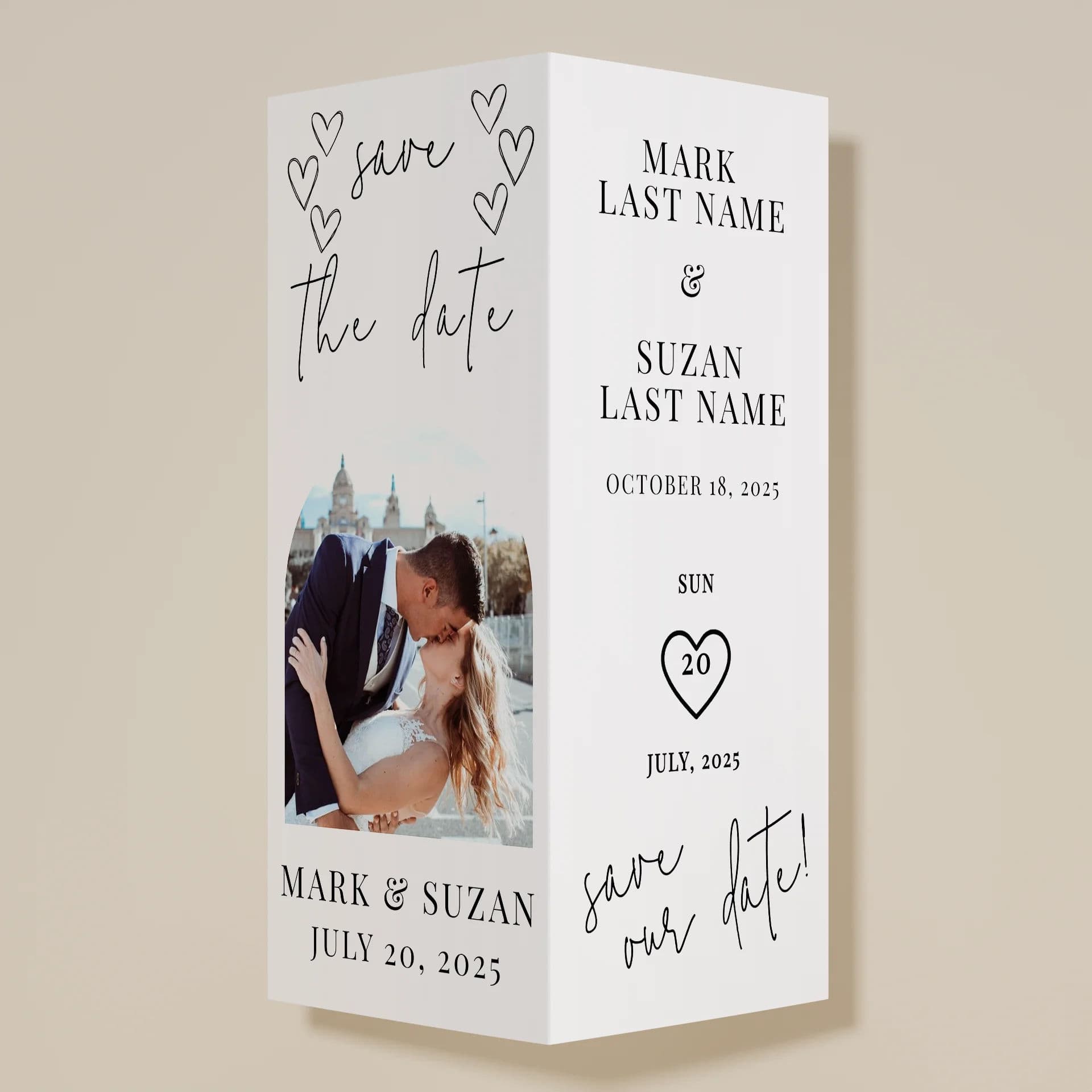 Wedding template preview