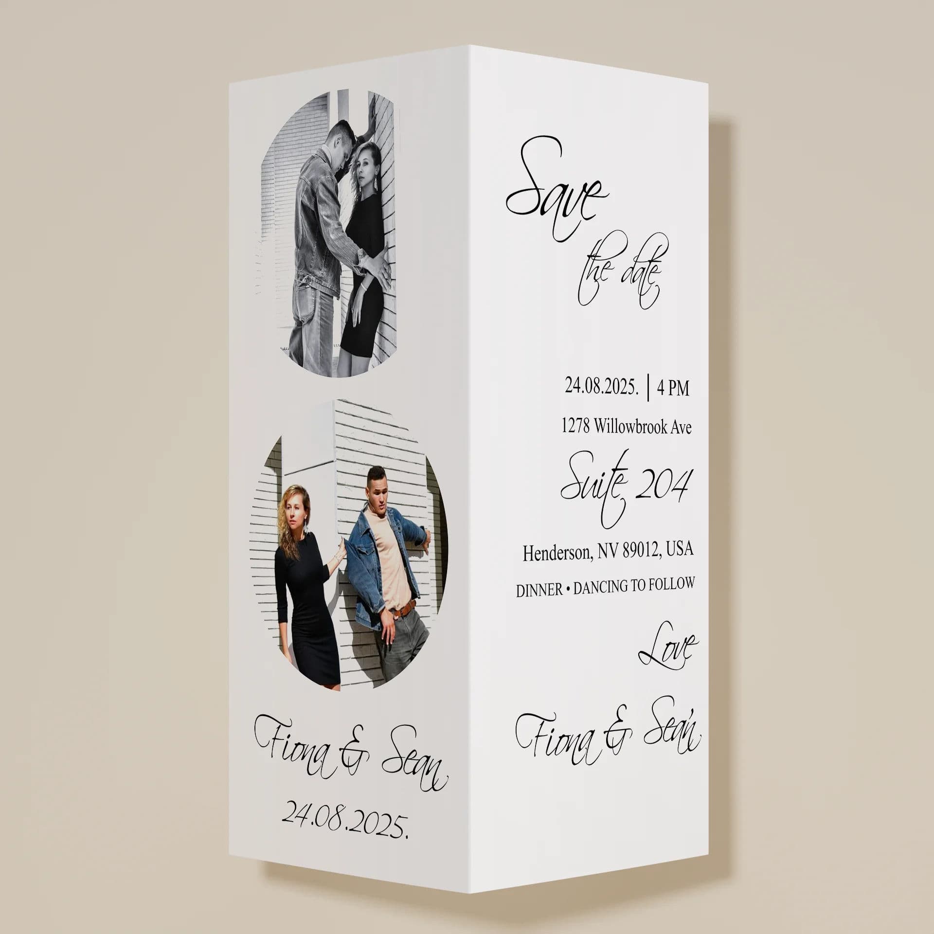 Wedding template preview