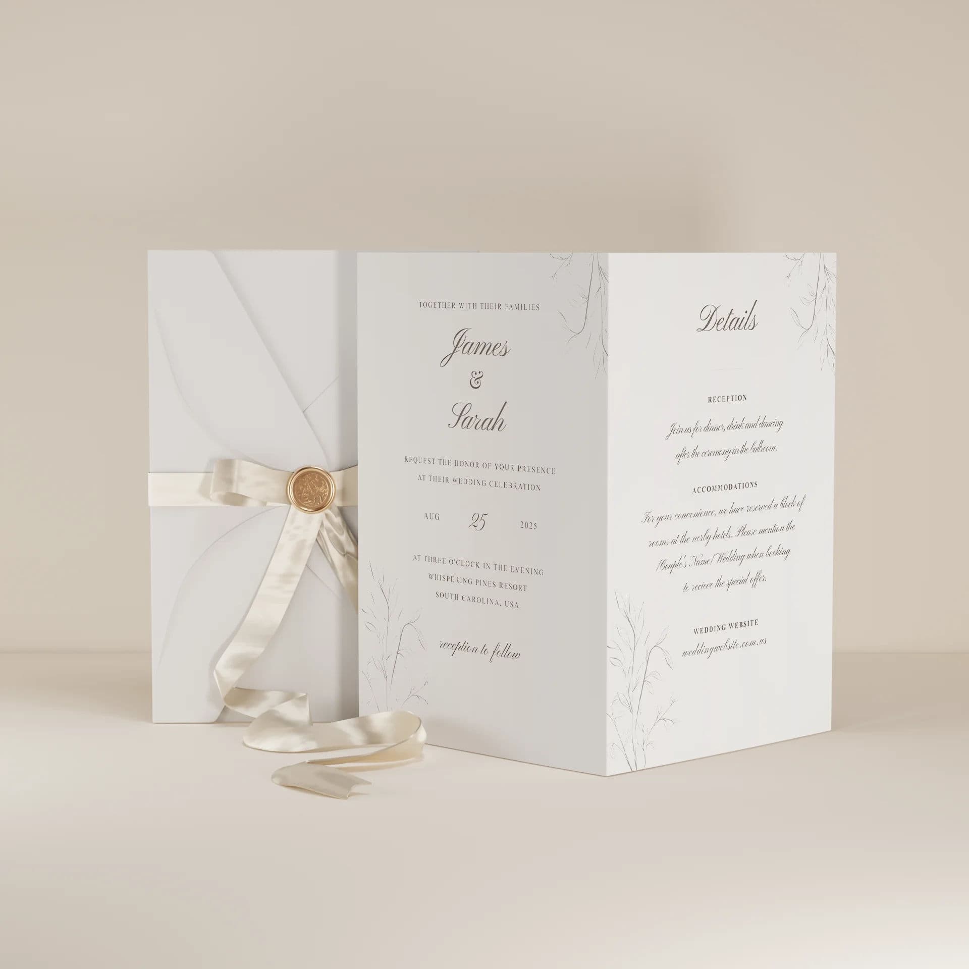 Wedding template preview
