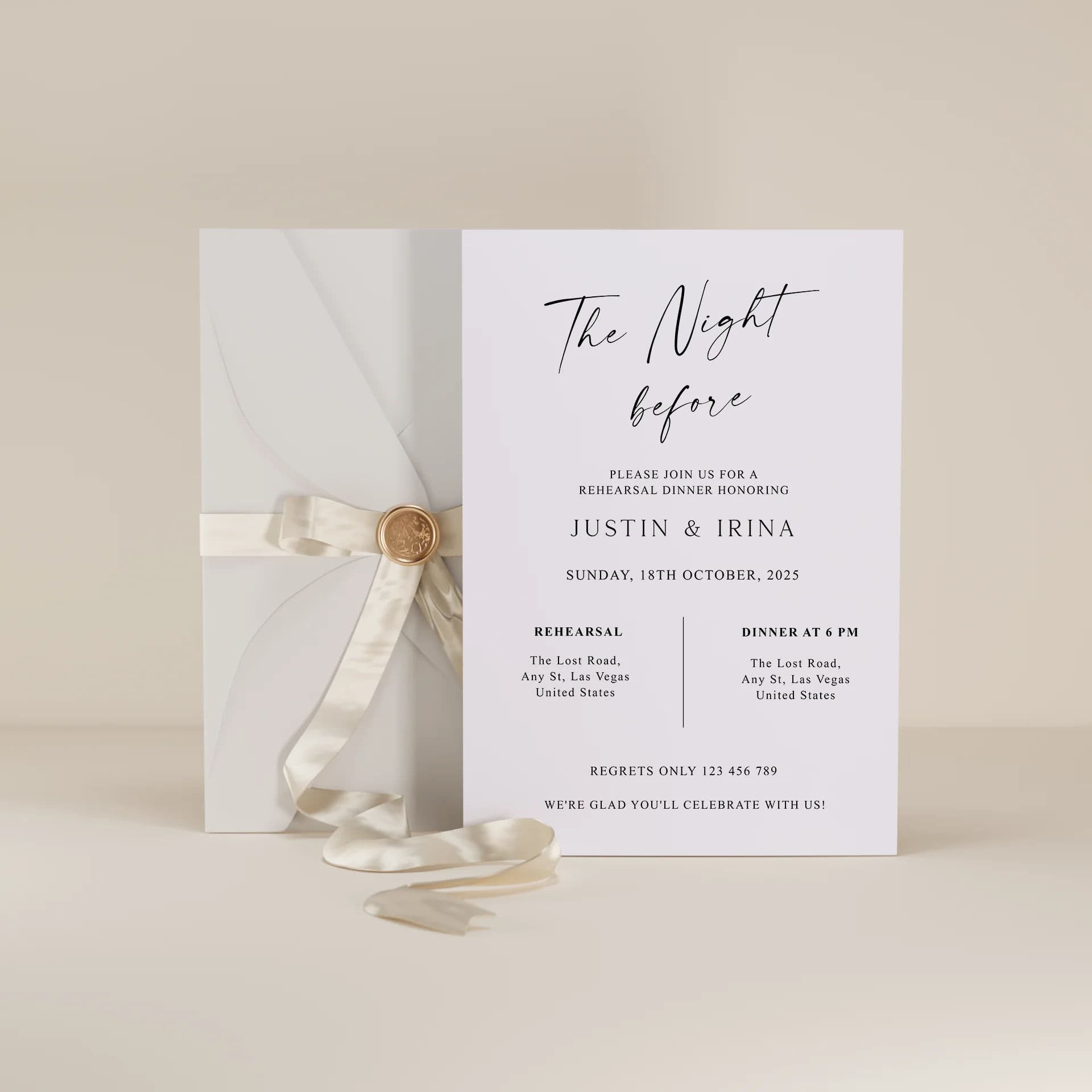 Wedding template preview