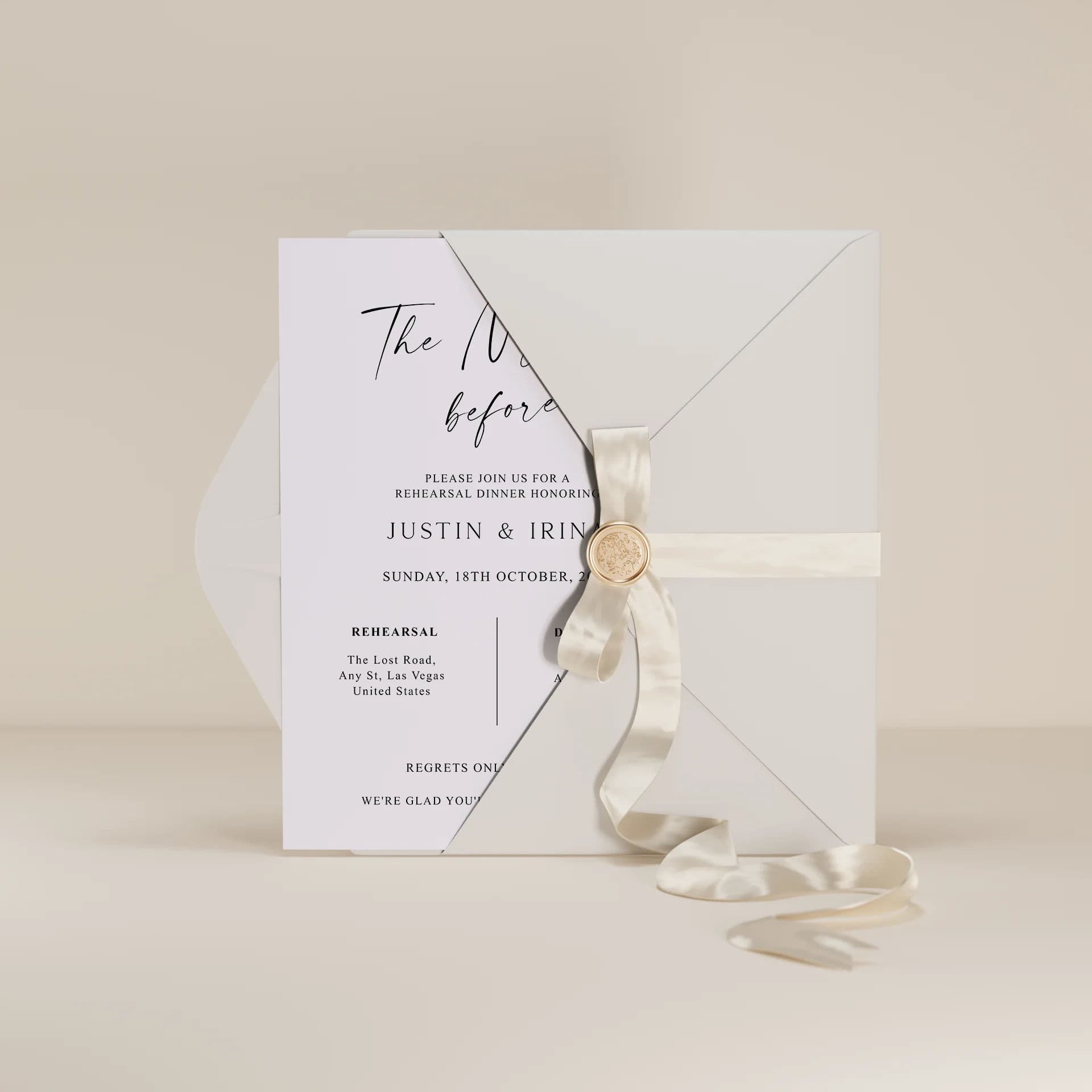 Wedding template preview