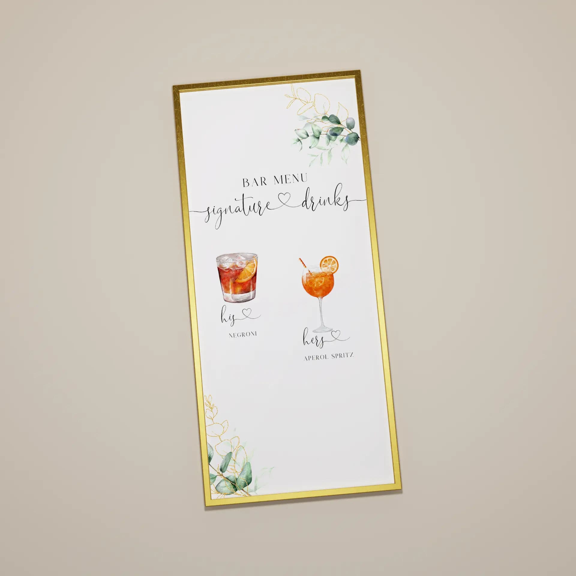 Wedding template preview