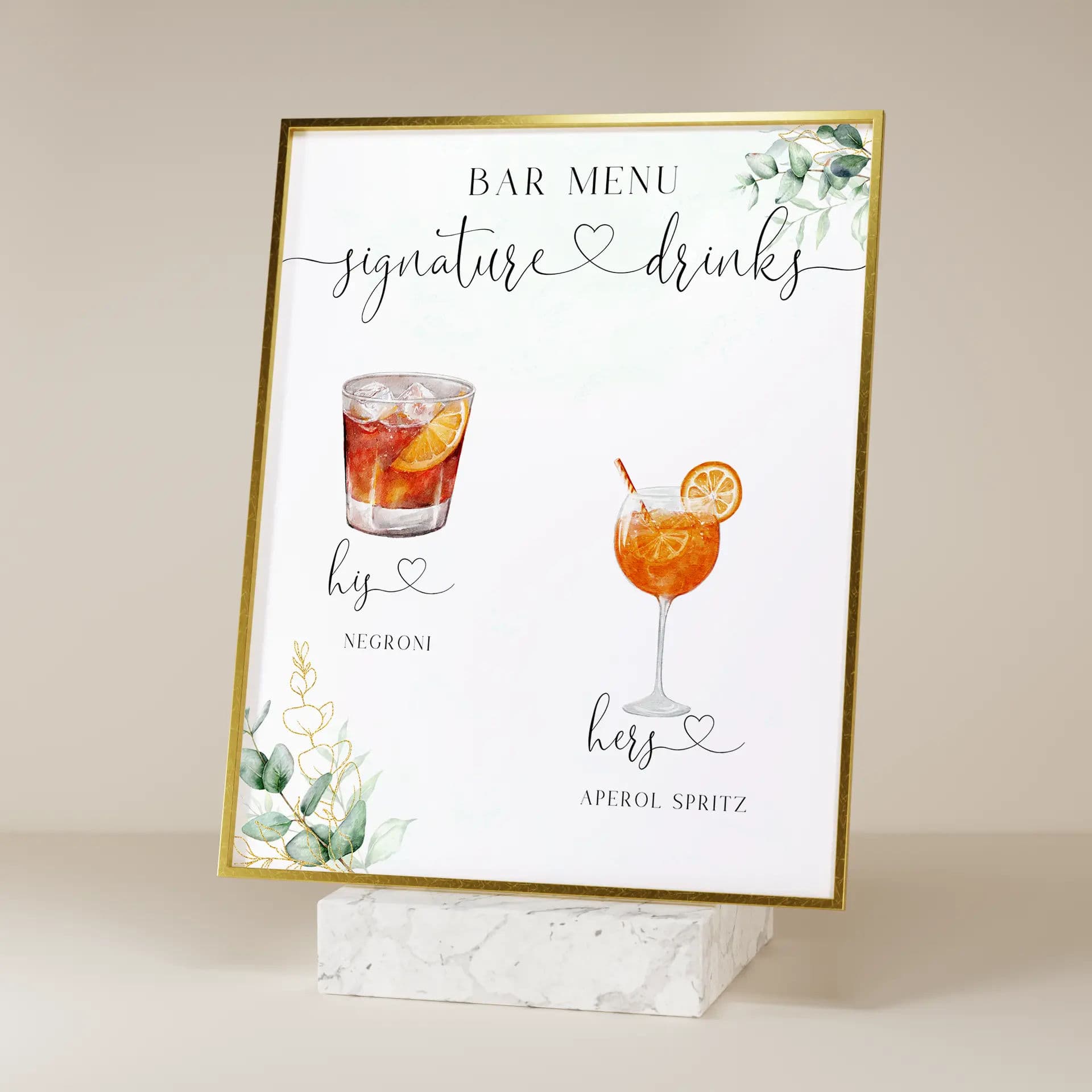 Wedding template preview