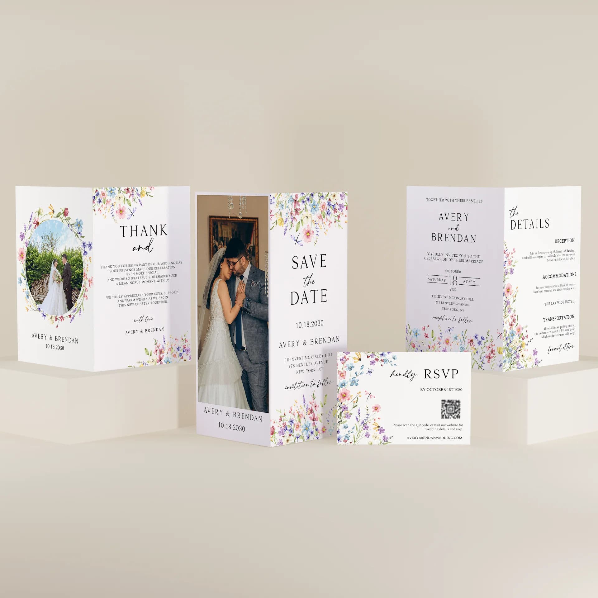 Wedding template preview