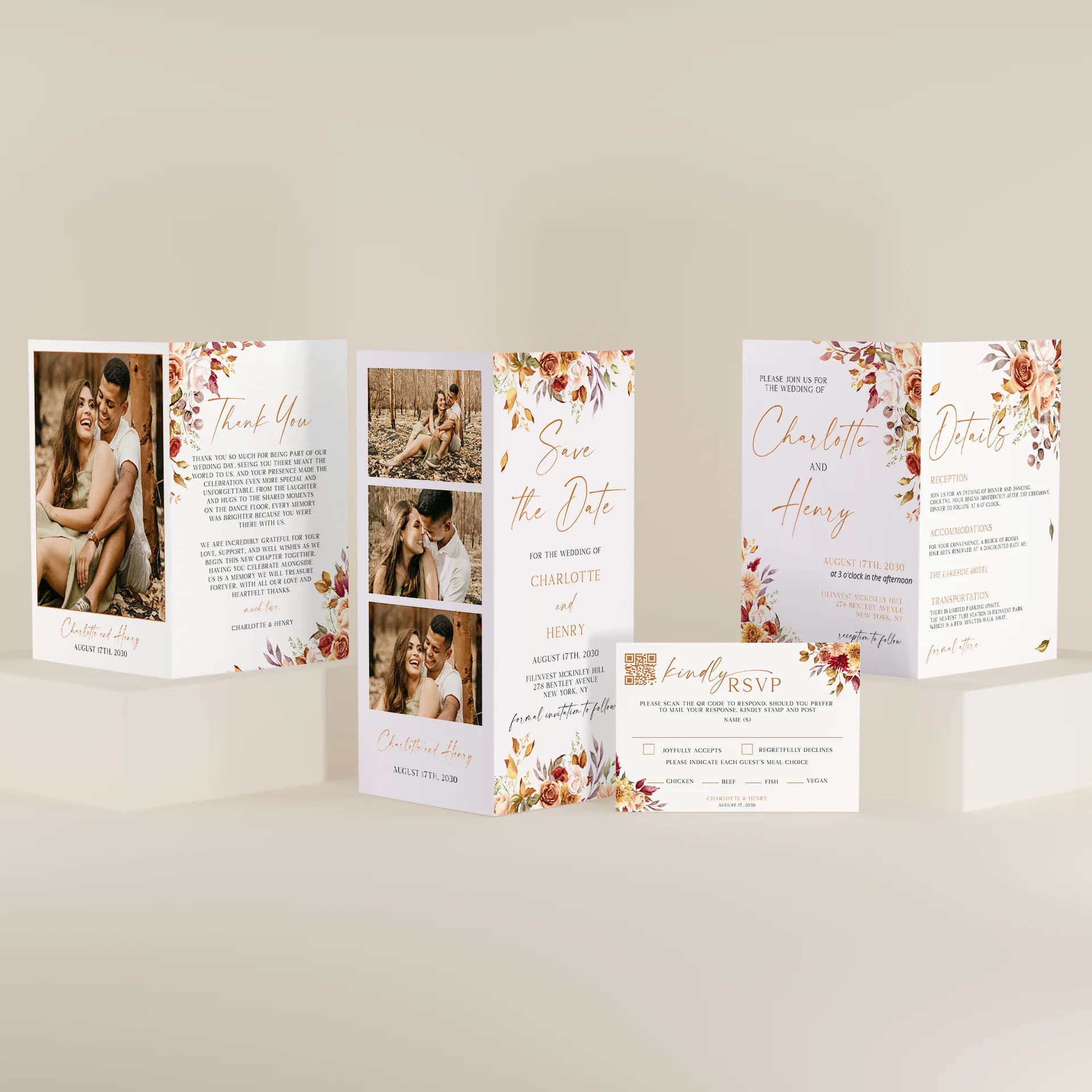Wedding template preview