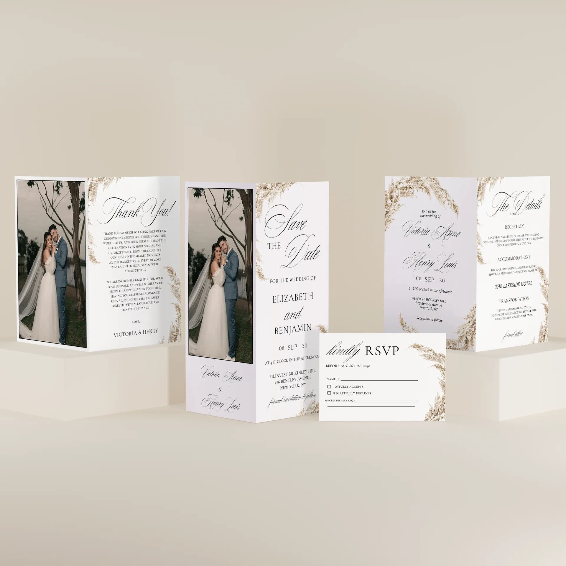 Wedding template preview