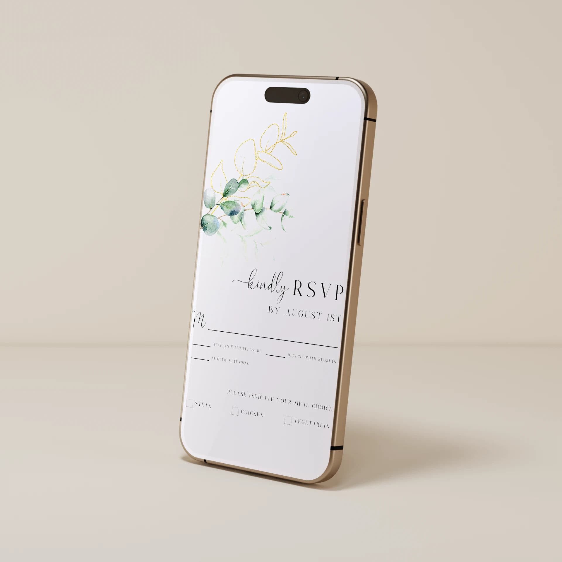 Wedding template preview