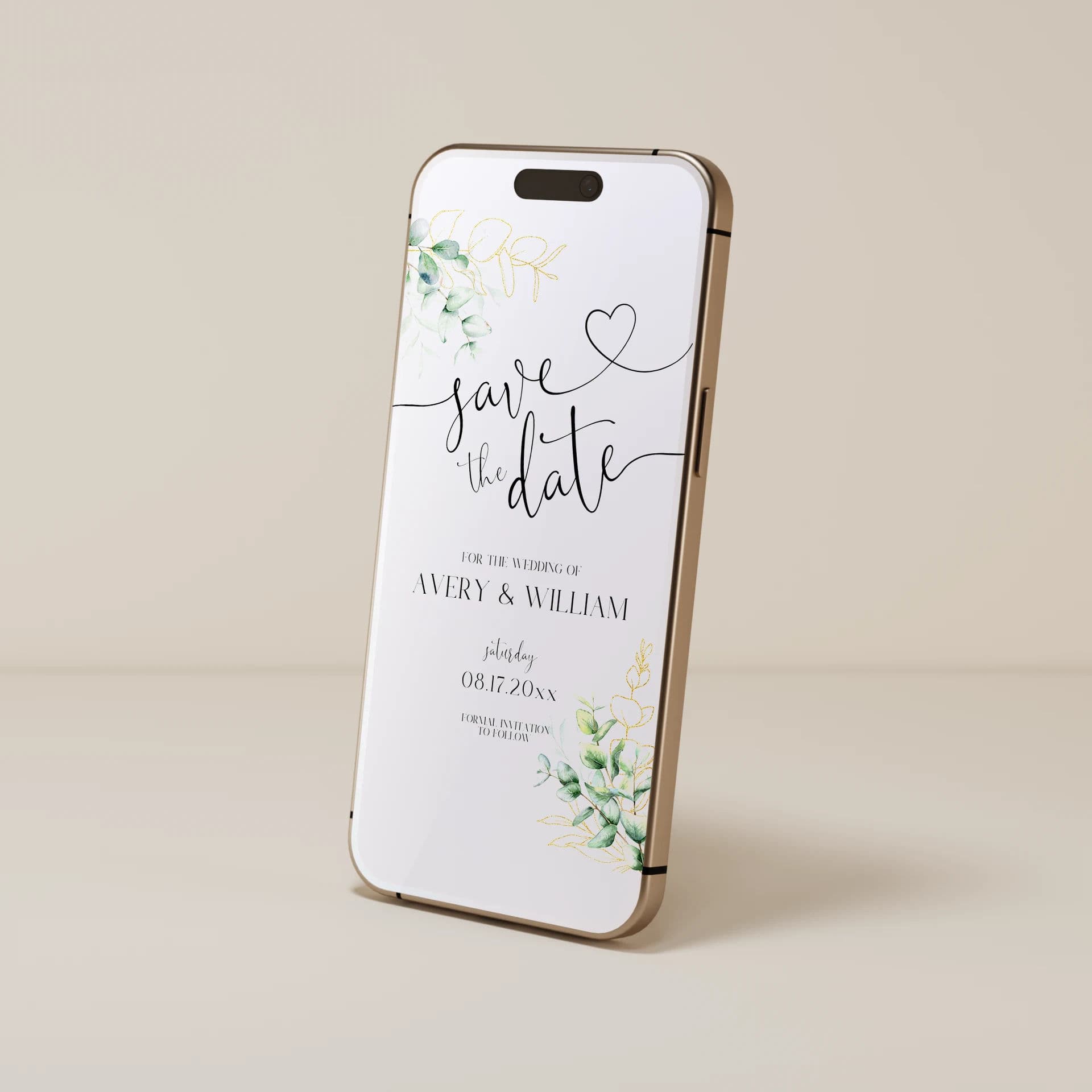 Wedding template preview