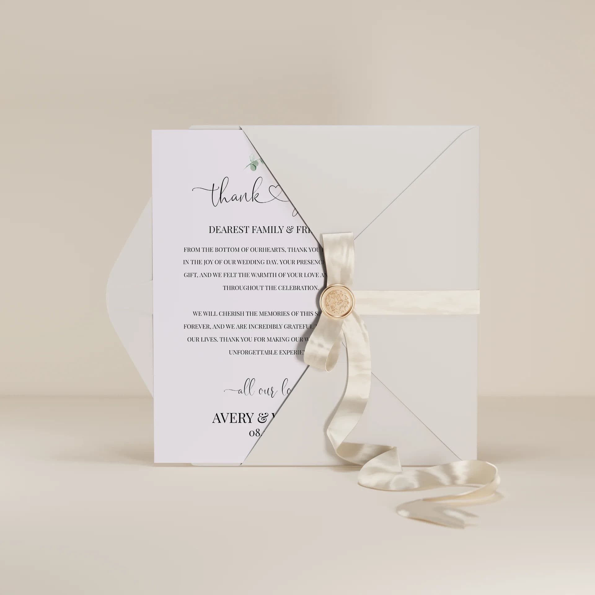 Wedding template preview
