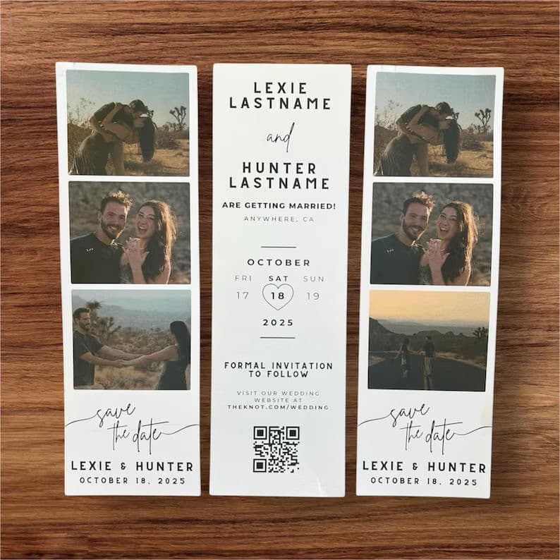 Minimalist Wedding Save The Date