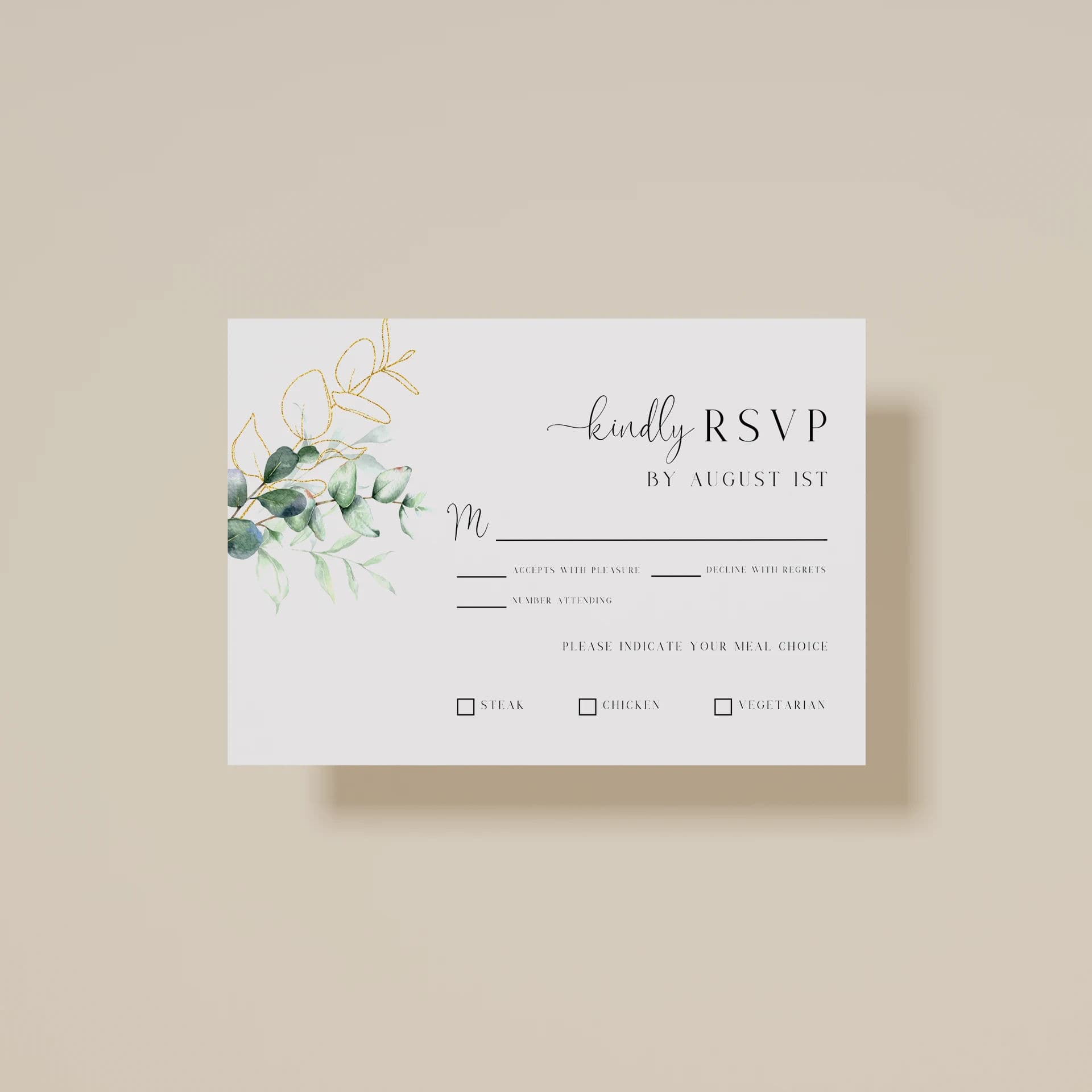 Wedding template preview
