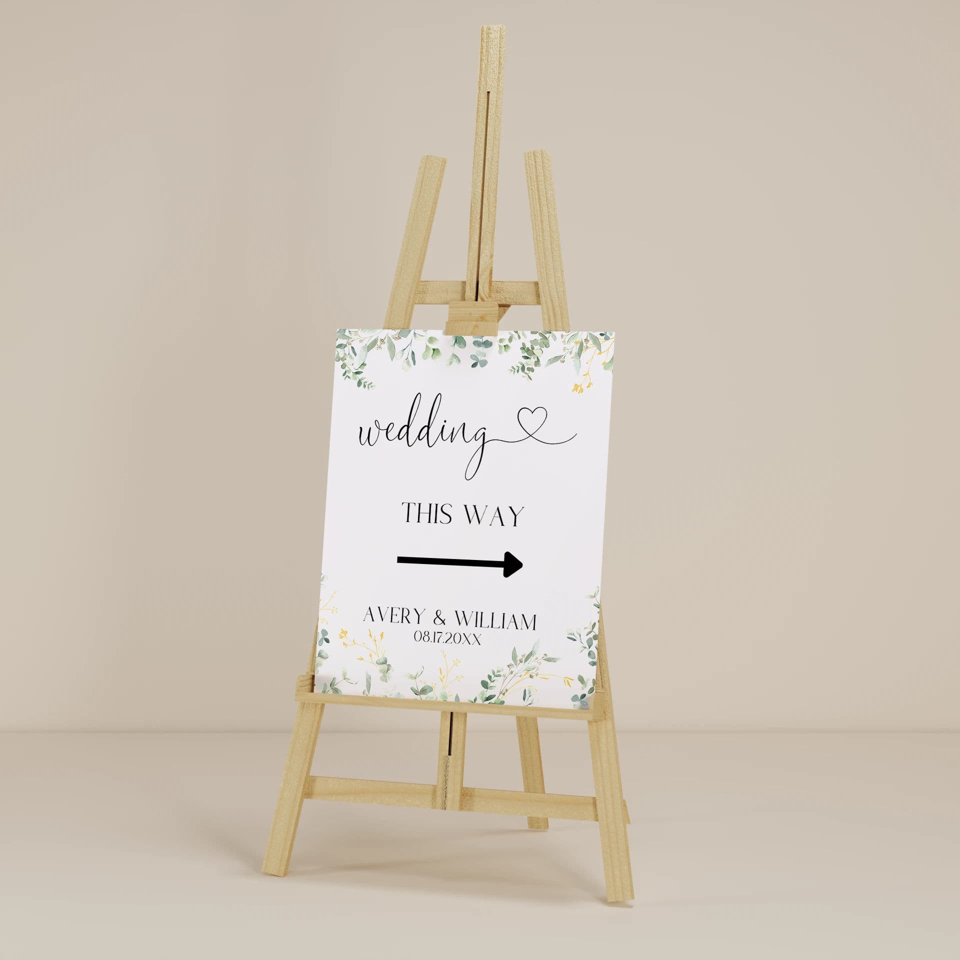 Wedding template preview