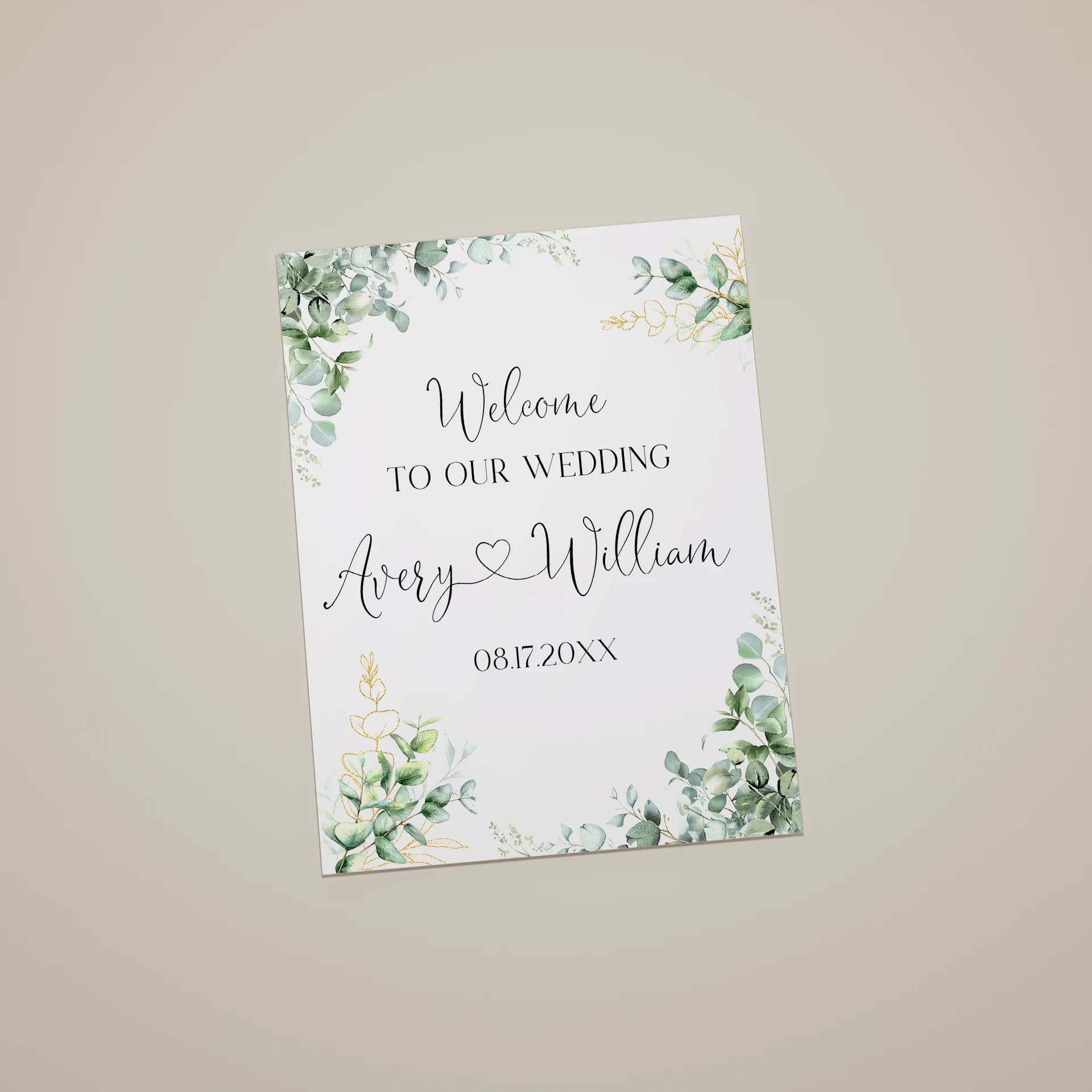 Wedding template preview