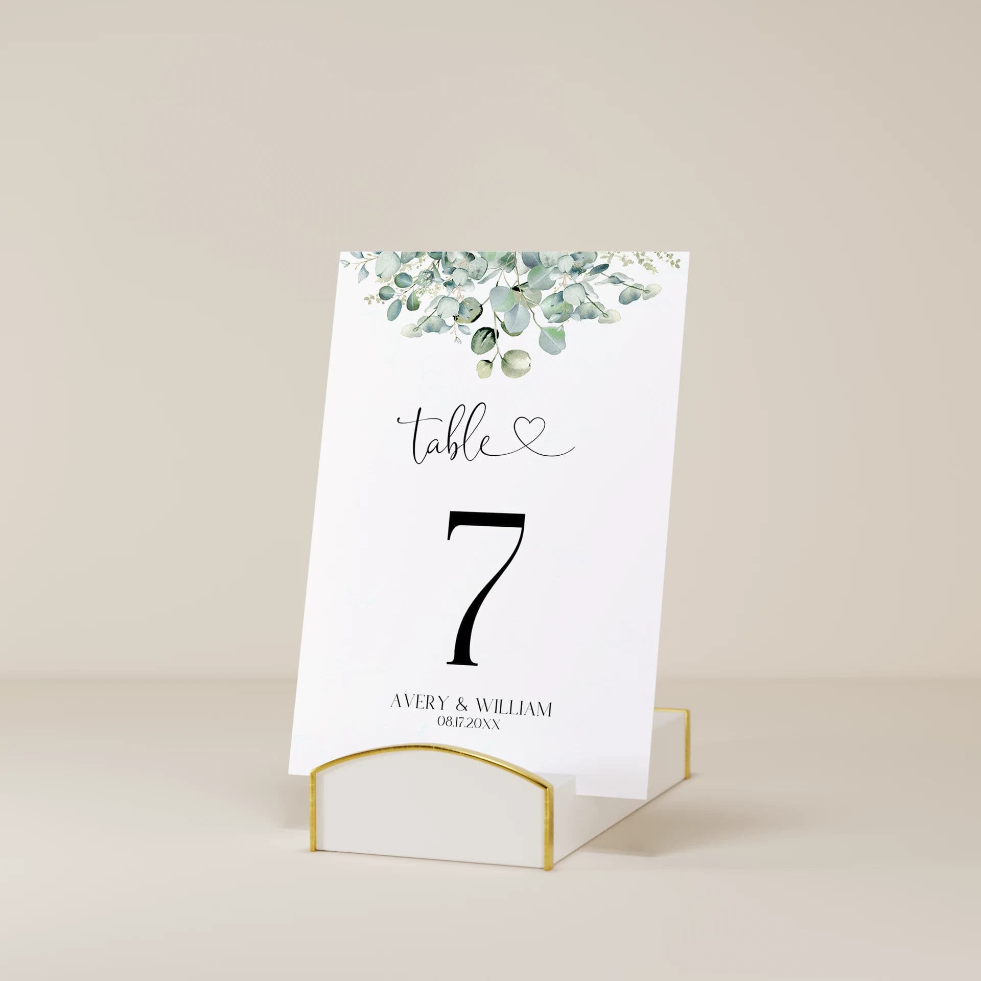 Wedding template preview