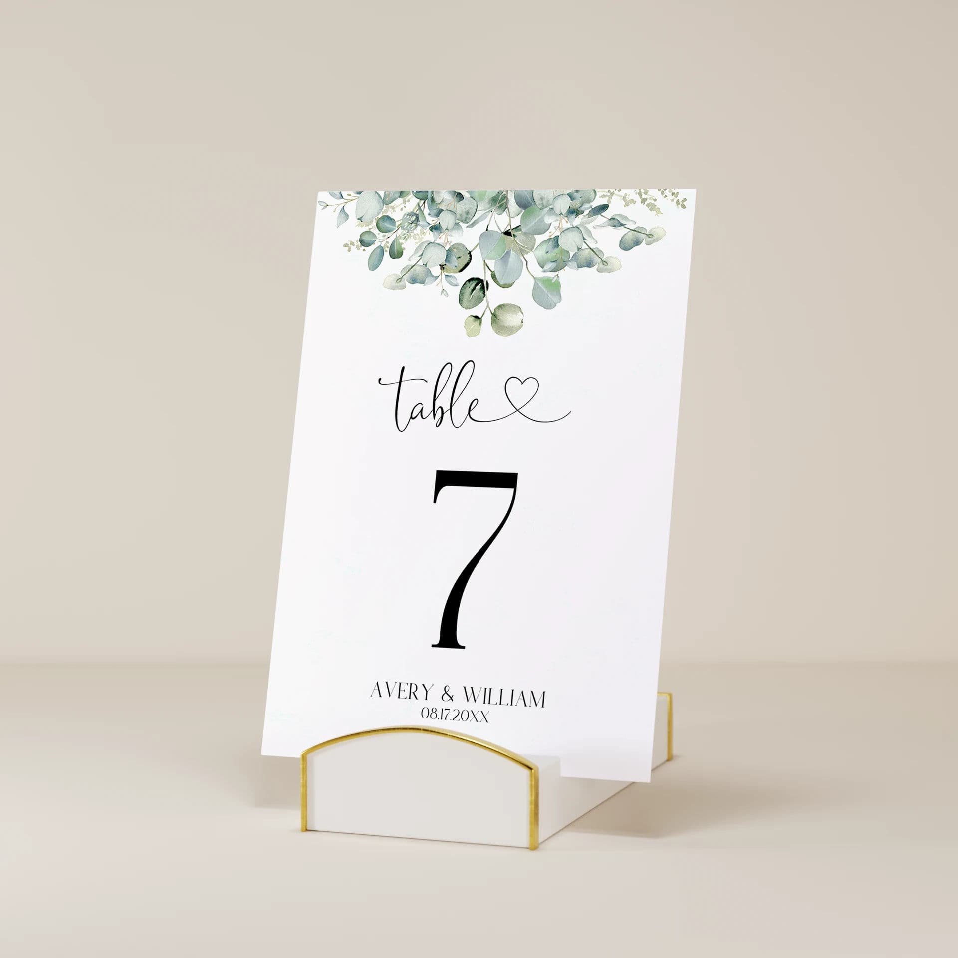 Wedding template preview