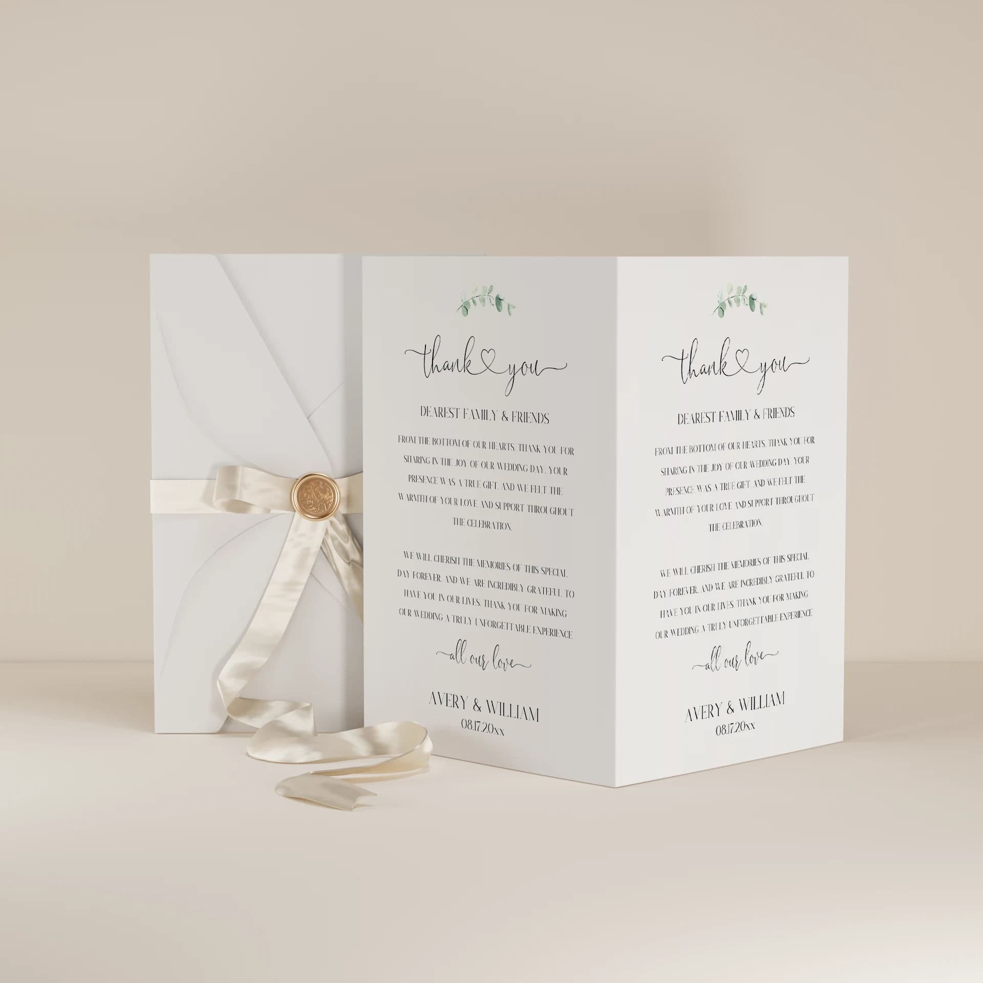 Wedding template preview
