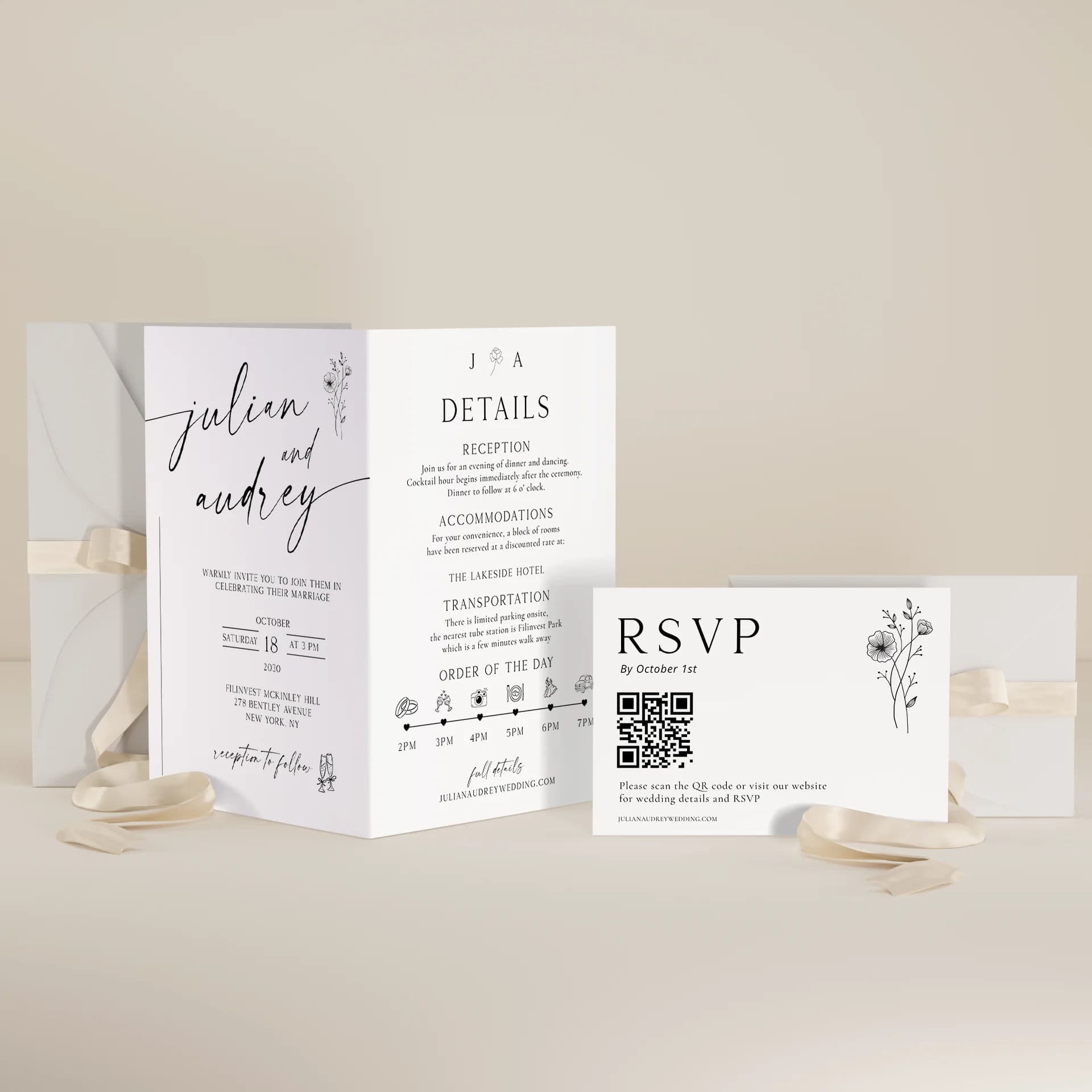Linen — Wedding Invitation Kit