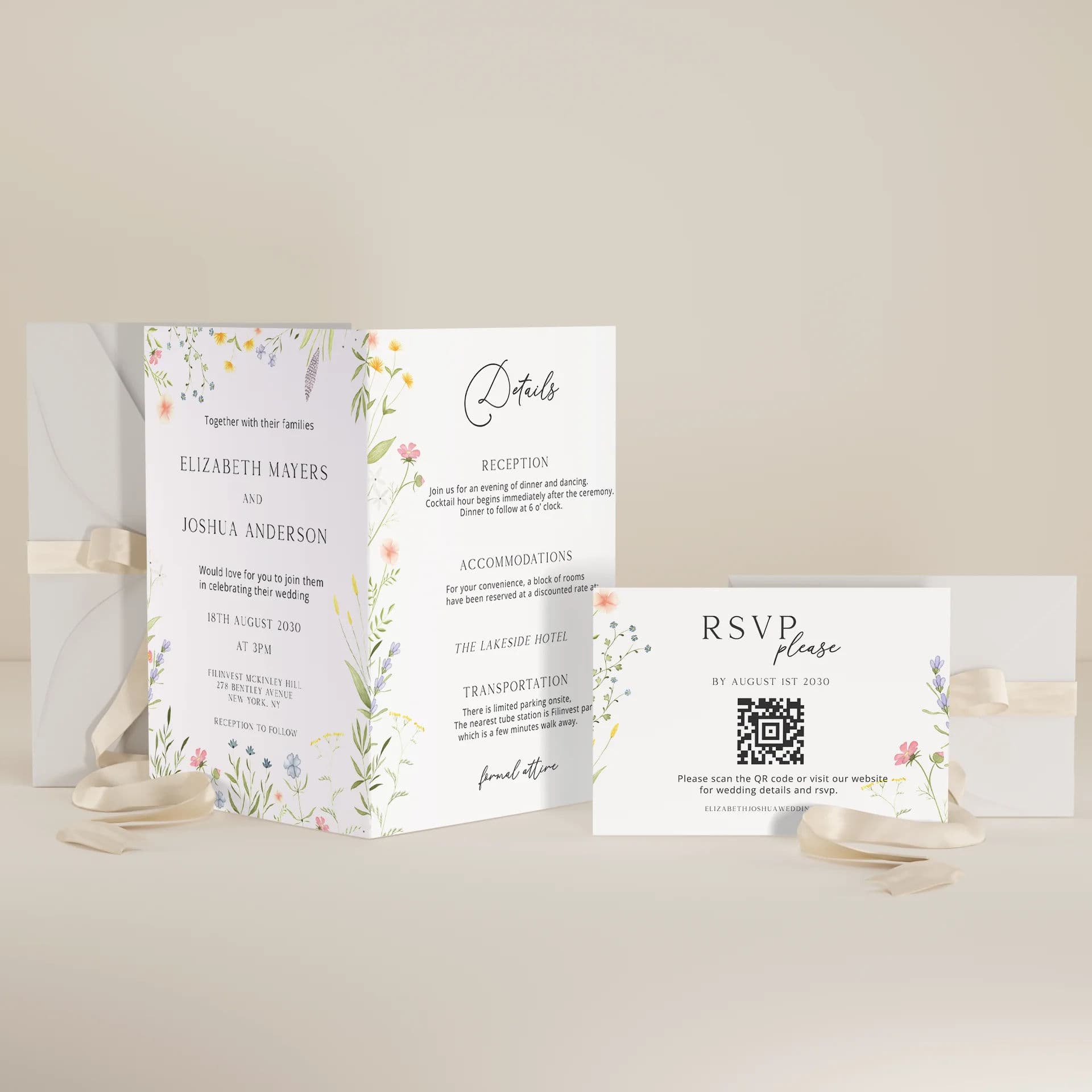 Wedding template preview