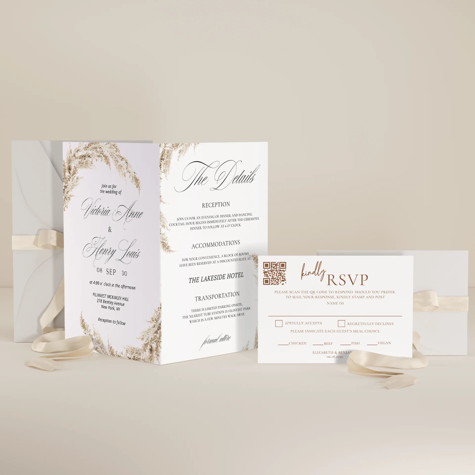 Wedding template preview