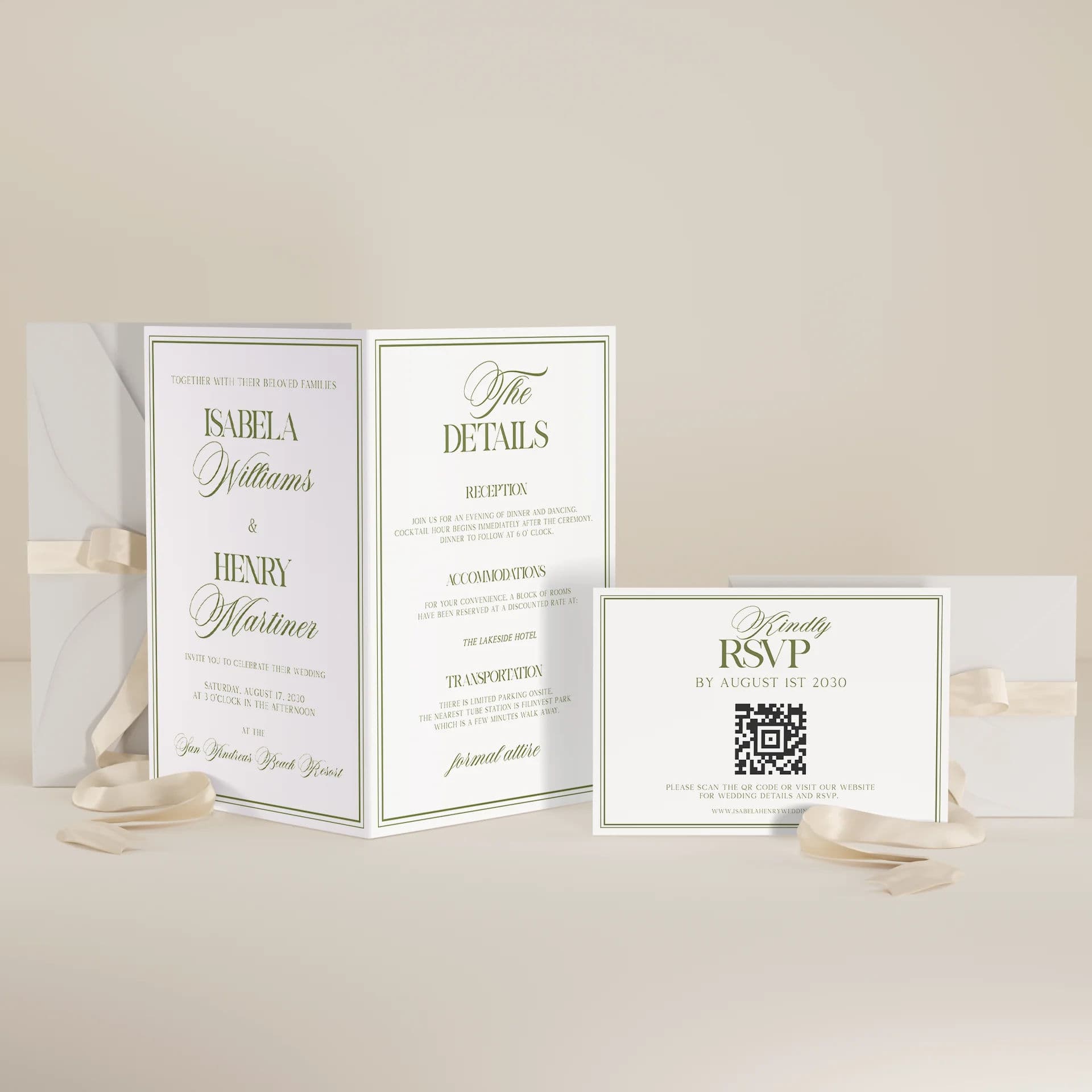 Wedding template preview