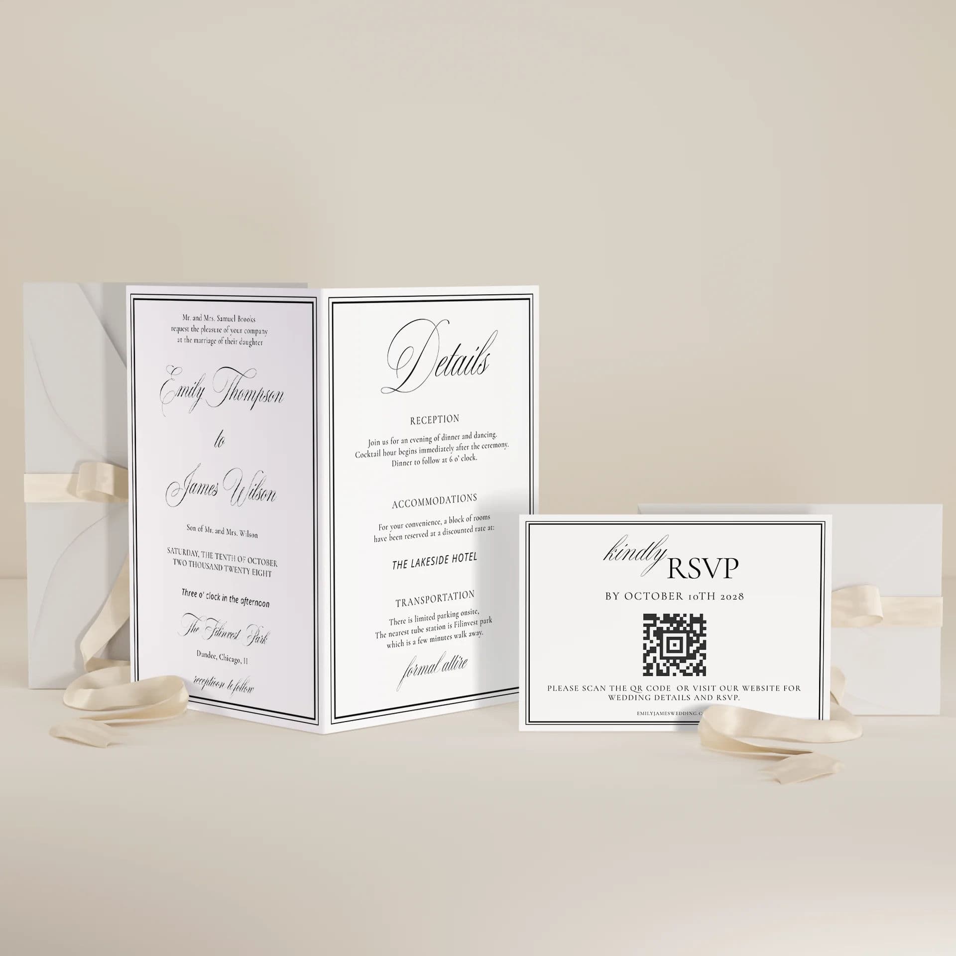 Wedding template preview