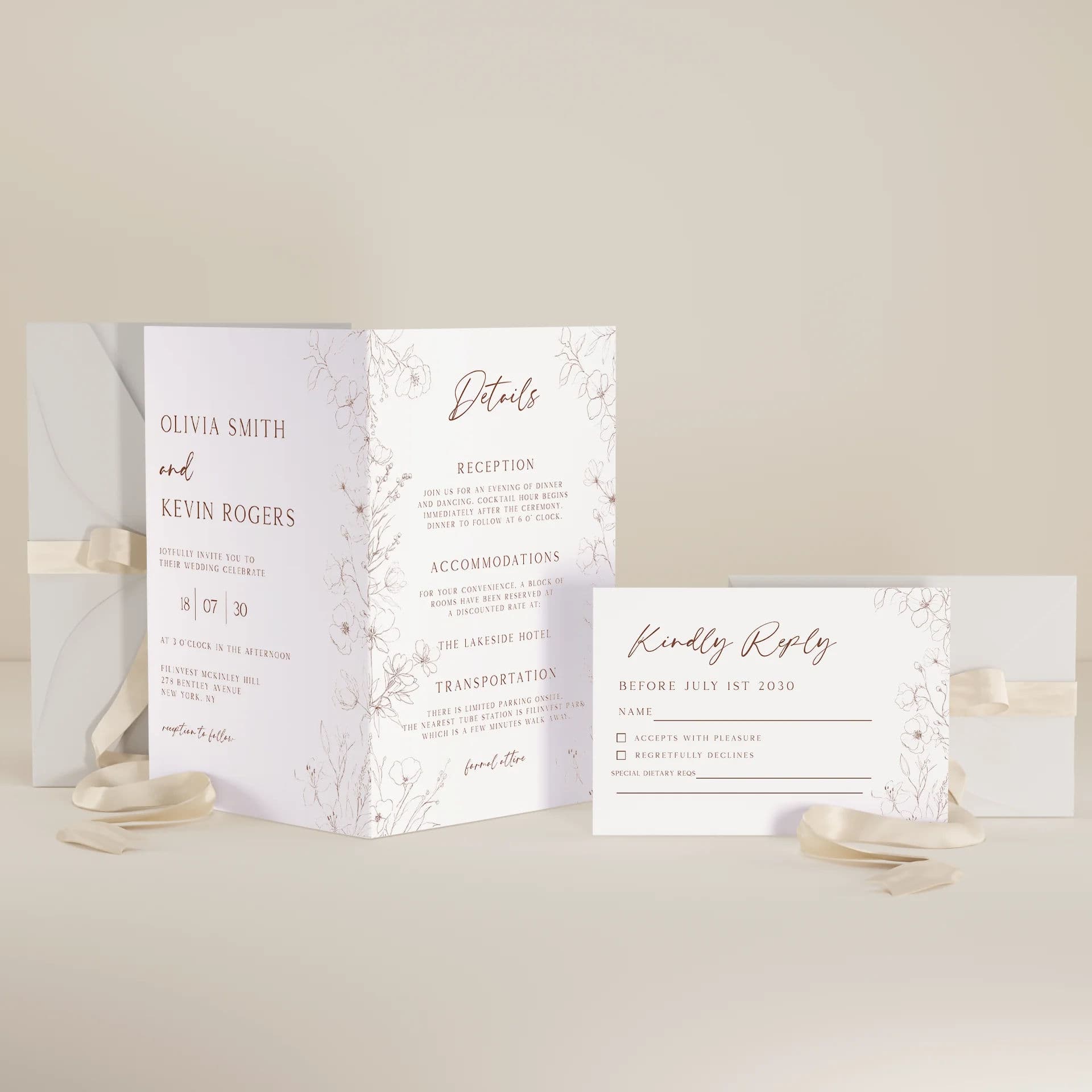 Wedding template preview