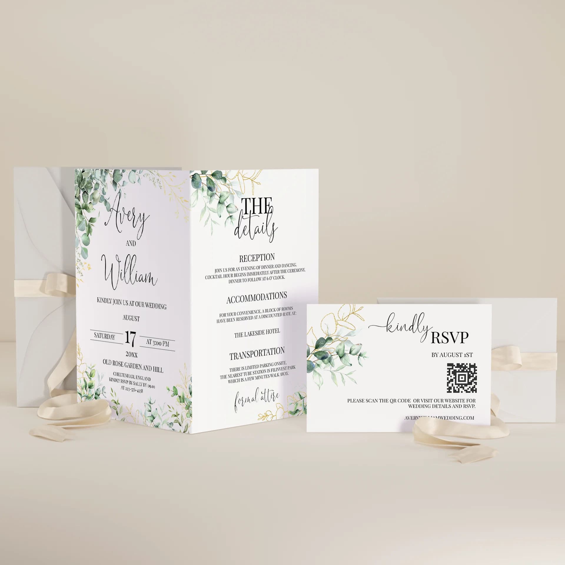Wedding template preview