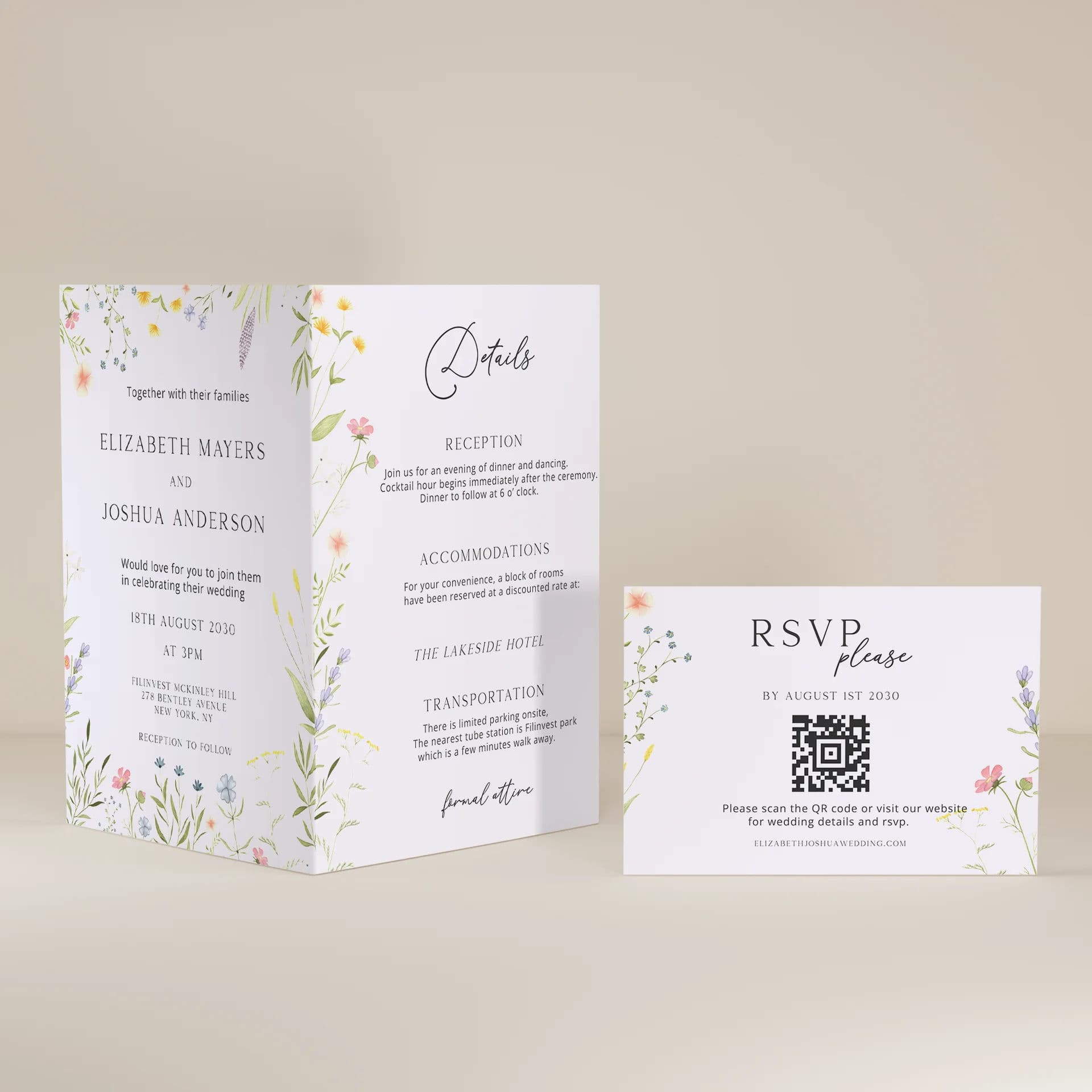 Wedding template preview
