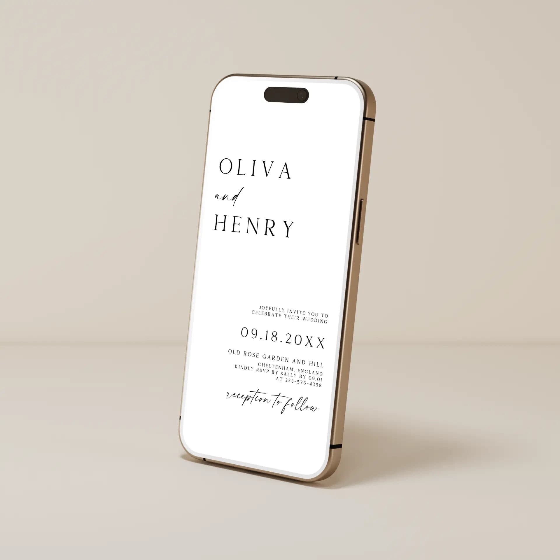 Wedding template preview