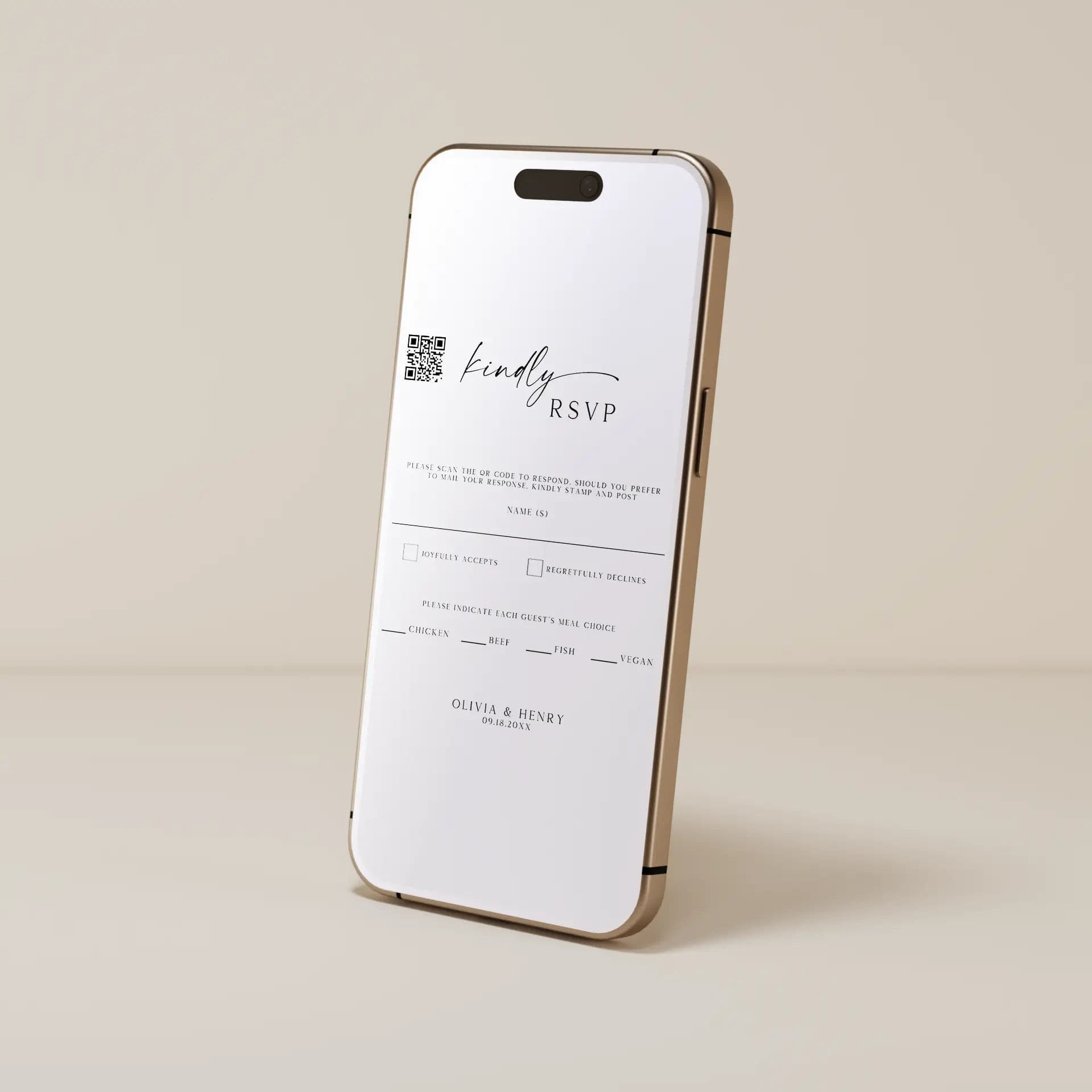 Wedding template preview