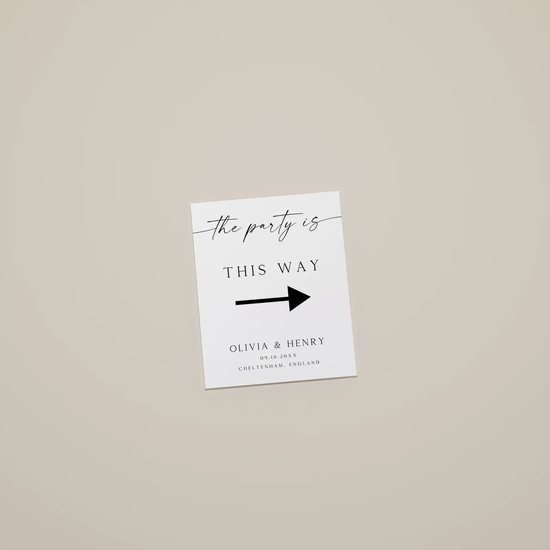 Wedding template preview