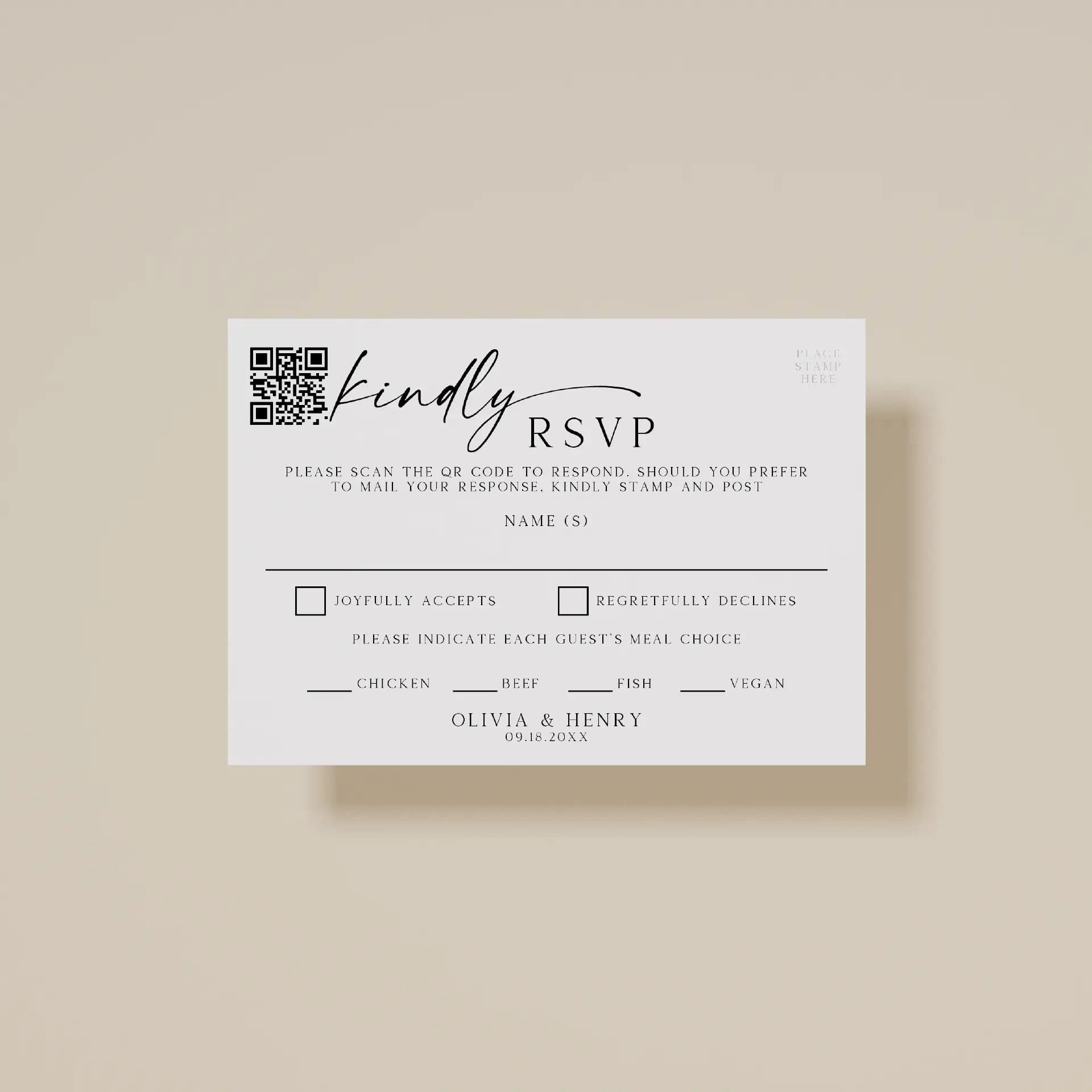 Wedding template preview