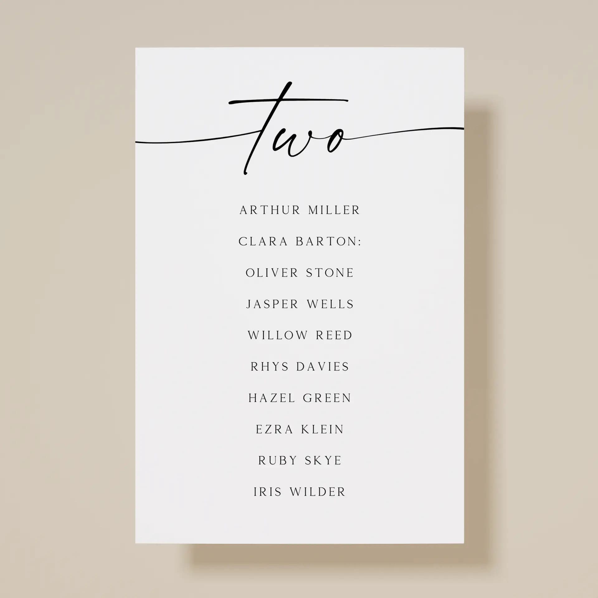 Wedding template preview
