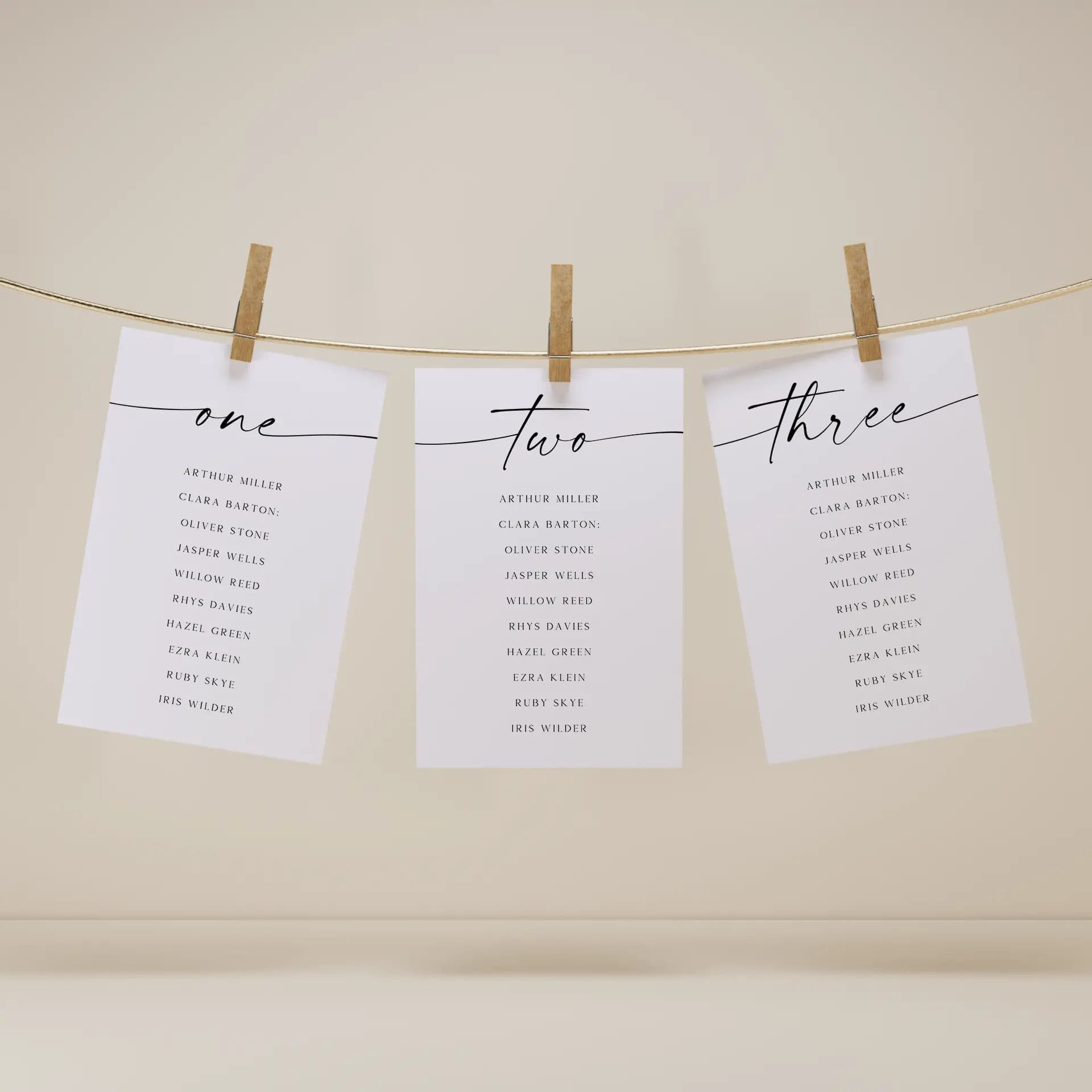 Wedding template preview